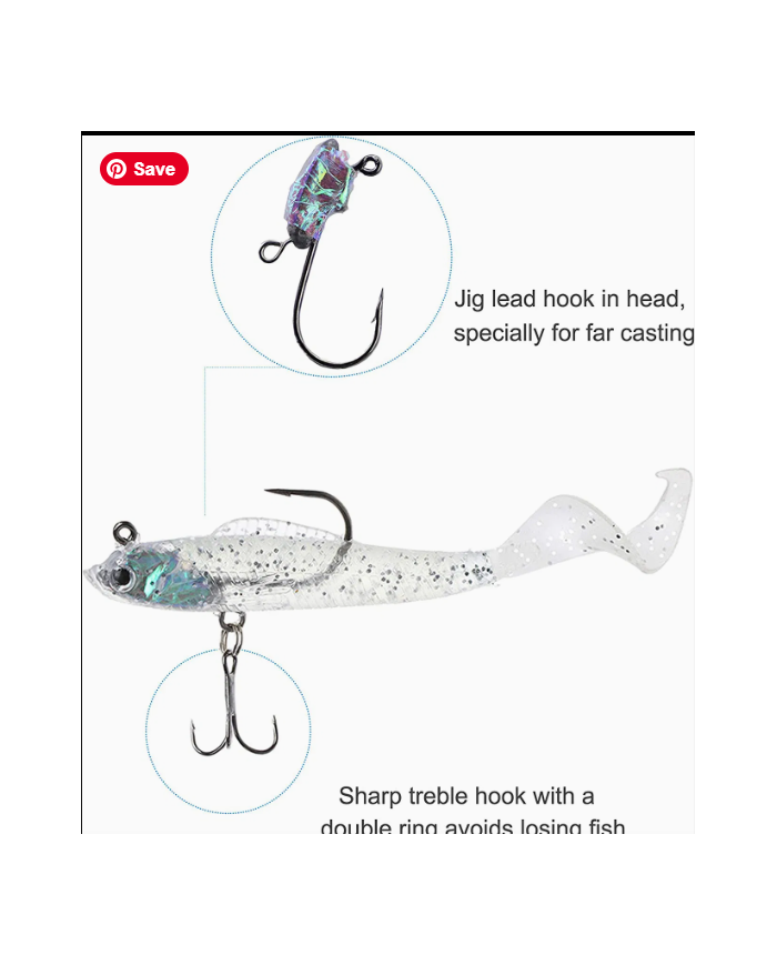 React Curly Tail Minnow - Pre-rigged 8.5cm 9.4g