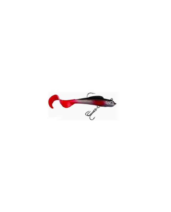 React Curly Tail Minnow - Pre-rigged Minnow Red Tail 8.5cm 9.4g