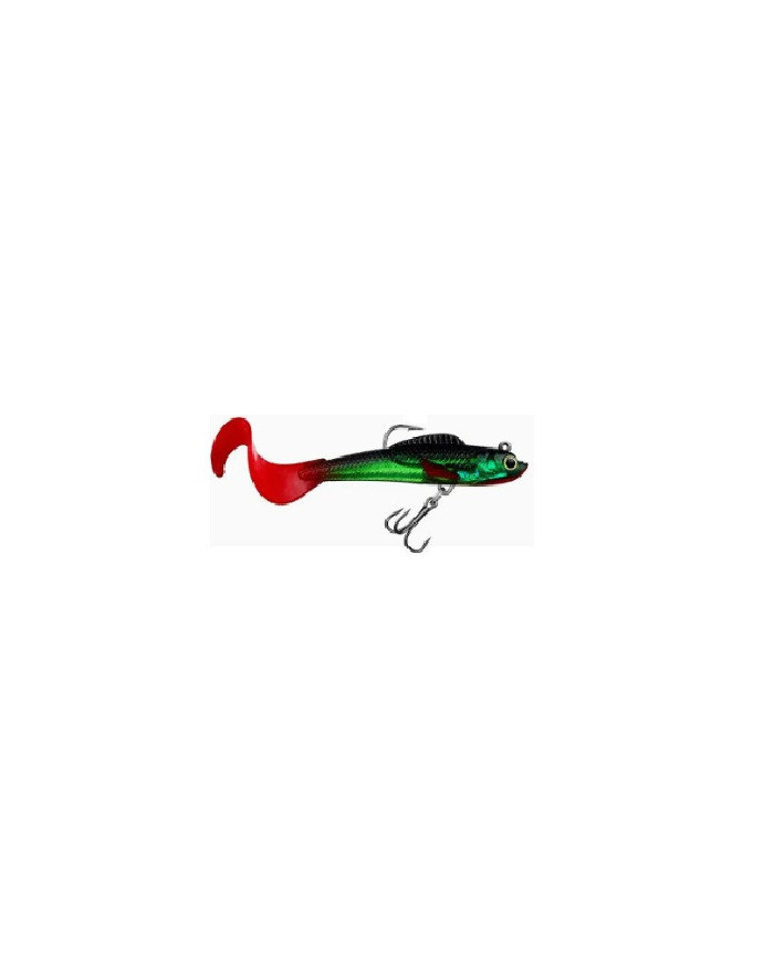 React Curly Tail Minnow - Pre-rigged Perch Red Tail 8.5cm 9.4g