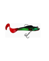 React Curly Tail Minnow - Pre-rigged Perch Red Tail 8.5cm 9.4g