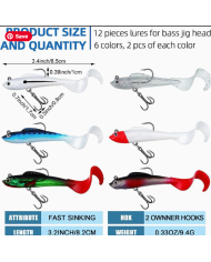 React Curly Tail Minnow - Pre-rigged 8.5cm 9.4g