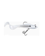 React Curly Tail Minnow - Pre-rigged Pearl White Lat Line 8.5cm 9.4g