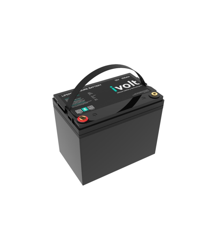 iVOLT LITHIUM BLUETOOTH SMART 12.8 V 105 Ah LIFePO4 DEEP CYCLE BATTERY