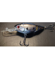 React Segmented Diver Black Silver Minnow 3 1/2in 3/8oz 3-7ft