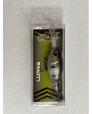 React Segmented Diver Black Silver Minnow 3 1/2in 3/8oz 3-7ft