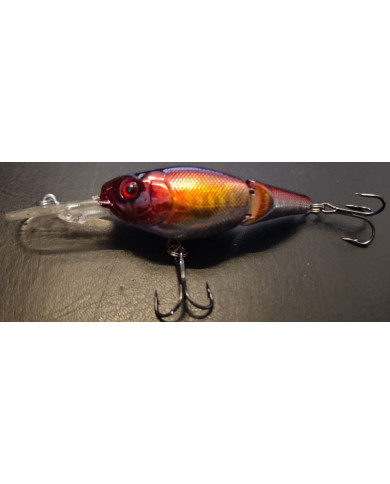React Segmented Diver Red Flash Minnow 3 1/2in 3/8oz 3-7ft React Segmented Diver Red Flash Minnow 3 1/2in 3/8oz 3-7ft