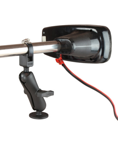 RAM Trolling Motor Stabilizer With Strap Hose Clamp RAM-108U Drill Down Bounce Buster RAM Trolling Motor Stabilizer With Strap Hose Clamp RAM-108U Drill Down Bounce Buster