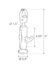 RAM Trolling Motor Stabilizer With Strap Hose Clamp RAM-108U Drill Down Bounce Buster
