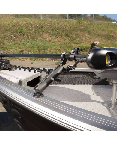 RAM Trolling Motor Stabilizer With Strap Hose Clamp RAM-108U Drill Down Bounce Buster RAM Trolling Motor Stabilizer With Strap Hose Clamp RAM-108U Drill Down Bounce Buster