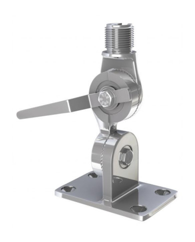 Shakespeare Ratchet Mount 4187 Stainless Steel for VHF Antenna Shakespeare Ratchet Mount 4187 Stainless Steel for VHF Antenna