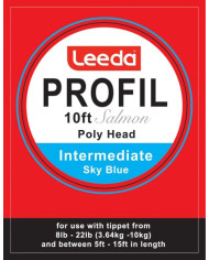 Leeda Profil Poly Head Leader - Salmon Sky Blue Intermediate 10ft