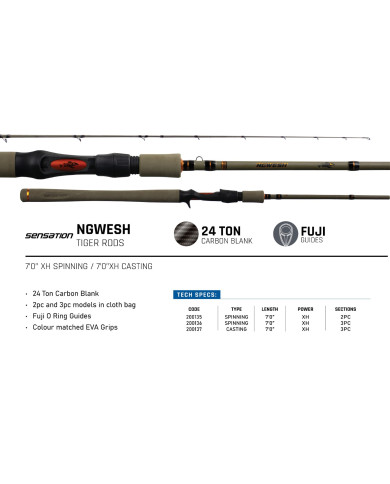 Sensation Ngwesh Tiger Rod Sensation Ngwesh Tiger Rod