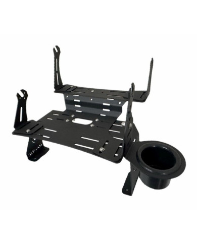 Lowrance ALU-RANCE Dual Stack Over / Under Fishfinder Bracket for Bass Boats Lowrance ALU-RANCE Dual Stack Over / Under Fishfinder Bracket for Bass Boats