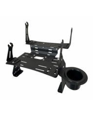 Lowrance ALU-RANCE Dual Stack Over / Under Fishfinder Bracket for Bass Boats