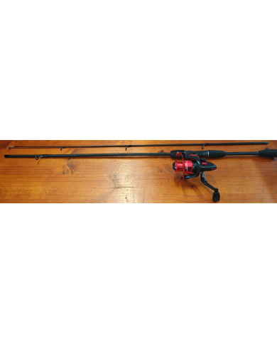 Odeshang DF3000 5.0:1 Spinning Reel Combo Ultra 6in Medium 2pc Black Rod Odeshang DF3000 5.0:1 Spinning Reel Combo Ultra 6in Medium 2pc Black Rod