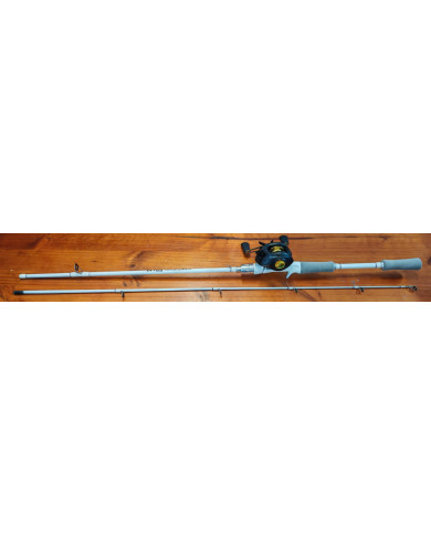 Odeshang DW200SSR RH 8.2:1 Casting Reel Combo Ultra 5ft 5in Medium 2pc White Casting Rod Odeshang DW200SSR RH 8.2:1 Casting Reel Combo Ultra 5ft 5in Medium 2pc White Casting Rod