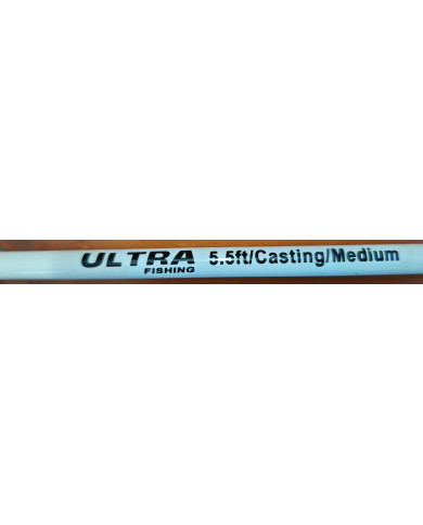 Ultra 5ft 5in Medium 2pc White Casting Rod Ultra 5ft 5in Medium 2pc White Casting Rod