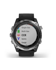 Garmin Descent Mk2 Dive Watch Stainless Steel with Black Band