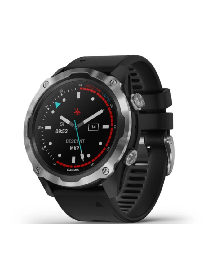 Garmin Descent Mk2 Dive Watch Stainless Steel with Black Band