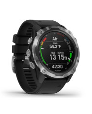Garmin Descent Mk2 Dive Watch Stainless Steel with Black Band
