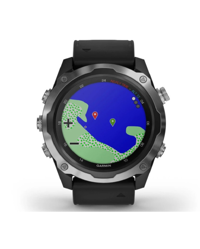 Garmin Descent Mk2 Dive Watch Stainless Steel with Black Band