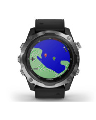 Garmin Descent Mk2 Dive Watch Stainless Steel with Black Band