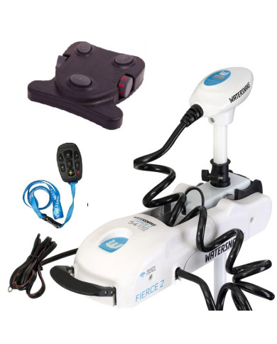 Watersnake Fierce2 Remote 54lb/48in Shaft Bow Mount Trolling Motor Combo