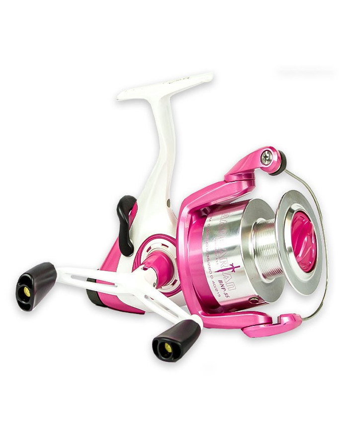 Okuma Barbarian BN 55 Pink Baitfeeder Reel