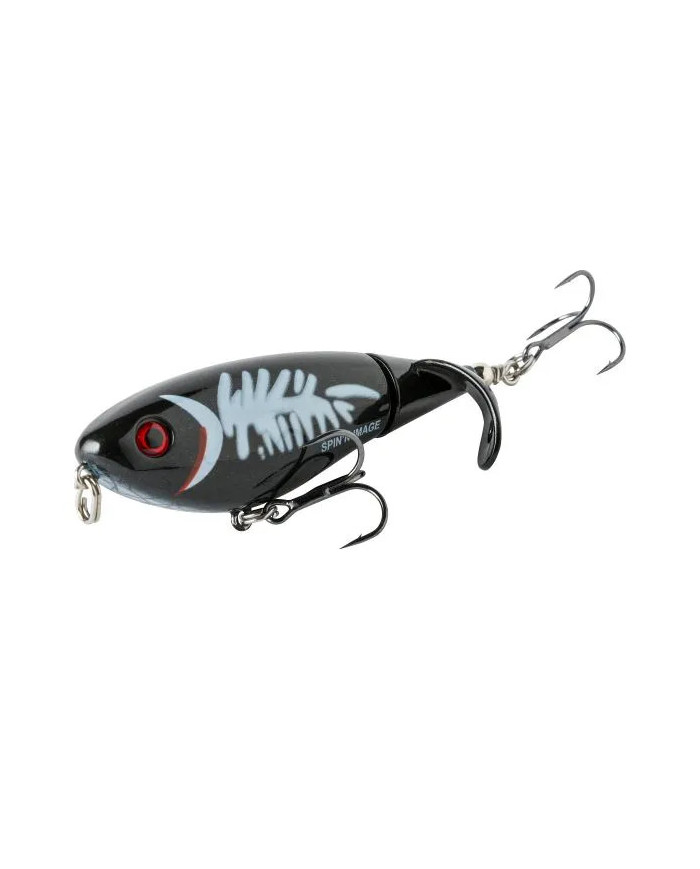 Heddon Spin'n Image Black/White Herring 3 1/2in 1/2oz