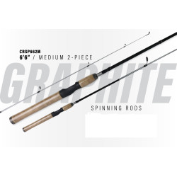 Fun Tackle Starter Graphite 6ft 6in Medium 2pc Spinning Rod Fun Tackle Starter Graphite 6ft 6in Medium 2pc Spinning Rod
