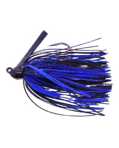 Biggen Bass Tungsten Swim Jig 1/2Oz Black Blue Biggen Bass Tungsten Swim Jig 1/2Oz Black Blue