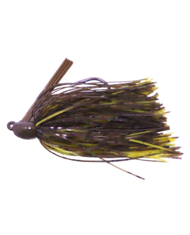 Biggen Bass Tungsten Swim Jig 3/8Oz Dark Brown Pumpkin Biggen Bass Tungsten Swim Jig 3/8Oz Dark Brown Pumpkin