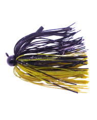 Biggen Bass Tungsten Resin Football Jig 1/4Oz 3/0 Green Pumpkin Black