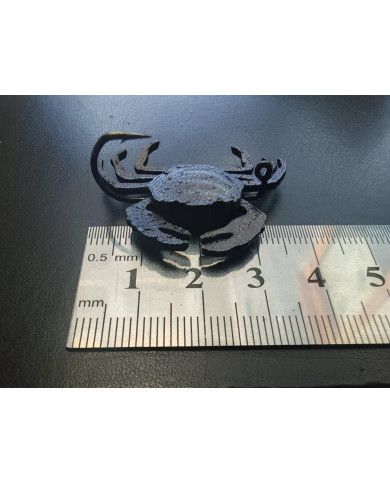Tw Lures Flexo Crab Natural Black -Black Legs 4cm 1/8oz Tw Lures Flexo Crab Natural Black -Black Legs 4cm 1/8oz
