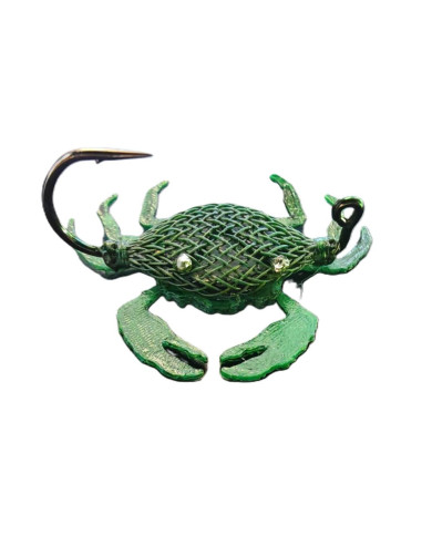 Tw Lures Flexo Crab Natural Green -Green Legs 4cm 1/8oz Tw Lures Flexo Crab Natural Green -Green Legs 4cm 1/8oz