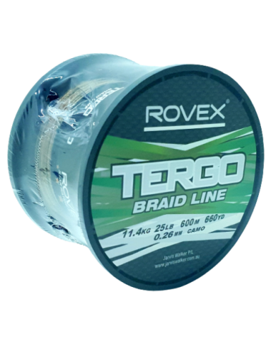 Rovex Tergo Camo Braid Line 25lb 0.26mm 600m Rovex Tergo Camo Braid Line 25lb 0.26mm 600m