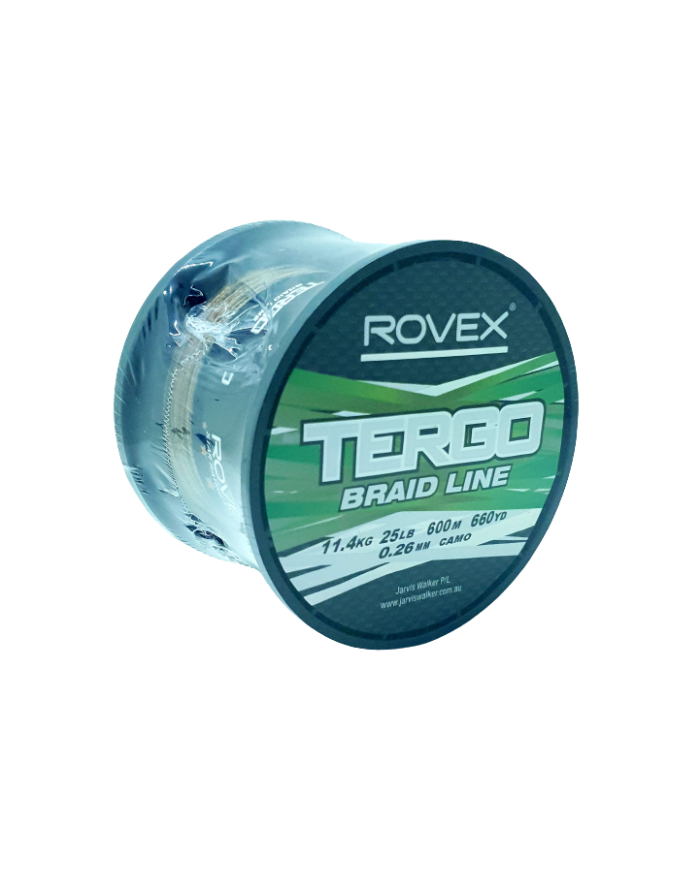Rovex Tergo Camo Braid Line 25lb 0.26mm 600m Rovex Tergo Camo Braid Line 25lb 0.26mm 600m