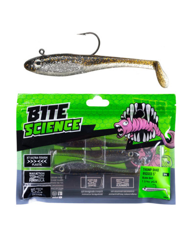 Bite Science Thump Shad Rigged Bling Bait 5in Bite Science Thump Shad Rigged Bling Bait 5in