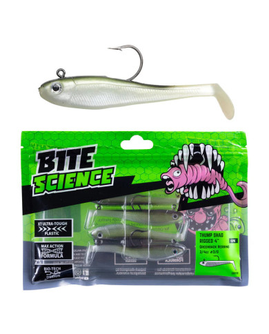Bite Science Thump Shad Rigged Greenback Herring 4in Bite Science Thump Shad Rigged Greenback Herring 4in