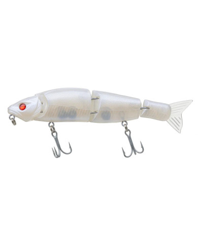 Bite Science Biobait Sinking Jointed Swimbait White 150mm 34g Bite Science Biobait Sinking Jointed Swimbait White 150mm 34g
