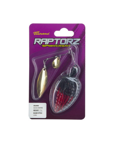 Tsunami Raptorz Spinnerbait Aussie Vampire 1/2oz cgWG Tsunami Raptorz Spinnerbait Aussie Vampire 1/2oz cgWG