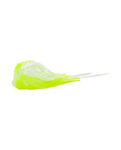 Sensation Spinnerbait Shirt White Chartreuse Glow Tail 2pc Sensation Spinnerbait Shirt White Chartreuse Glow Tail 2pc