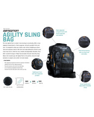 Sensation Agility Sling Bag Orange/Black/Grey