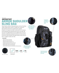 Sensation Armor Shoulder Bag Orange/Black/Grey