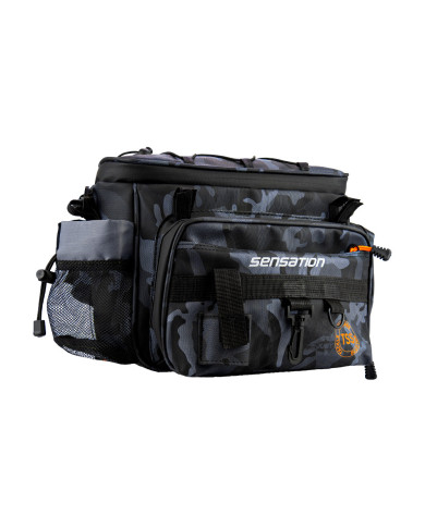 Sensation Contra Shoulder Bag/Moon bag Orange/Black/Grey Sensation Contra Shoulder Bag/Moon bag Orange/Black/Grey