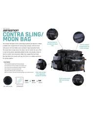 Sensation Contra Shoulder Bag/Moon bag Orange/Black/Grey