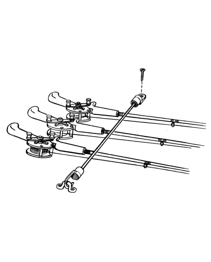 T-H Marine Rod Tamer - 18 in - 7 Rod  Fishing Rod Holder Strap