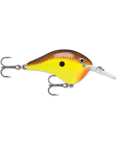 Rapala Dives-To DT6 Chartreuse Brown 2in 3/8oz Rapala Dives-To DT6 Chartreuse Brown 2in 3/8oz