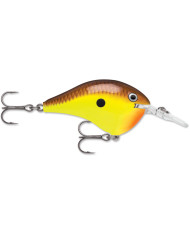 Rapala Dives-To DT6 Chartreuse Brown 2in 3/8oz