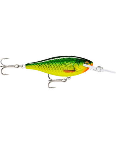 Rapala Shad Rap Elite 95 Heavy Duty SREH95 Gilded Lime Roach 3-3/4in 5/8oz 11ft Rapala Shad Rap Elite 95 Heavy Duty SREH95 Gilded Lime Roach 3-3/4in 5/8oz 11ft